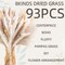 Natural Pampas Grass 8kind Grass Mix Bouquet | Dried Pampas Bouquet (93PCS)